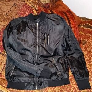 Truth and Consequences/ polyester thin 🖤 BLK bomber/ SZ Med womeN